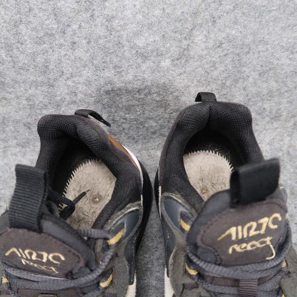 Nike Shoes Kids 4Y Sneakers Air Max 270 React Black Gold Athletic Sport Trainers - Picture 4 of 15